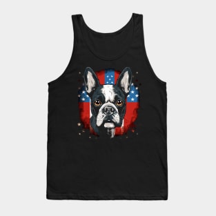 Patriotic Boston Terrier Tank Top